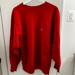 Vintage Champion Red Sweatshirt - XL